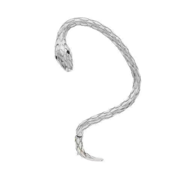 Pair of Silver Tone Snake Ear Cuffs Earrings NWT - Picture 5 of 14